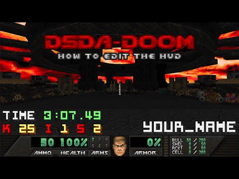 DSDA-Doom - How To Hide Total Stats & How To Display Your Name