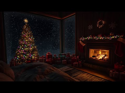 🎄Cozy Winter Cottage in Christmas | Crackling Fireplace for Deep Relaxation☃️