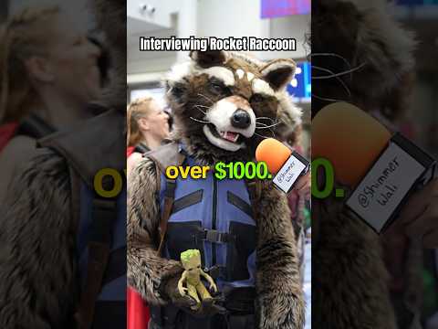 Interviewing ROCKET RACCOON COSPLAYER! #cosplayer #cosplay