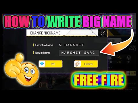 Free Fire Me Lamba Name Kaise Likhe 🔥 | How to write long name in Free Fire | Free Fire me bada name