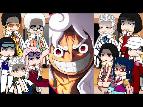 [Part 3+4] Marines React To Luffy’s Gear 5 Joyboy* || Gacha 🇺🇸