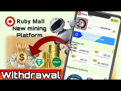 Letest USDT mining Platform " Ruby Mall" | Best USDT Mining Sites | New Usdt Mining Site Today 🤑