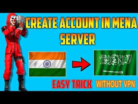 FREE FIRE MENA SERVER KI ID KAISE BANAYE | HOW TO CREATE  MENA SERVER ACCOUNT WITHOUT VPN | #menaff