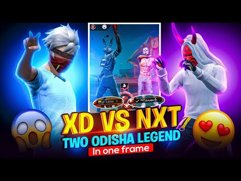 TWO ODISHA MOBILE 📲 LEGEND 💀 FROM 😱 XD & NXT  VS 6  PRO PLAYERS || XD VS NXT ||  @classyfreefire