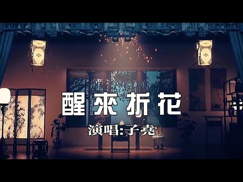 子尧 《醒来折花》 【创作Creative MV - Lyrics】 歌词深入人心 || 我曾踏平了孤川西风走马，心里的话就让月光寄给她