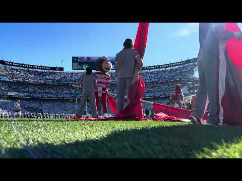 Ohio State vs. Penn State Team Entrance From The Field In 4K