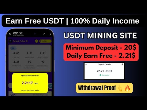 New Usdt Earning Site Usd Mining Site 2024 Best Investment Usdt Earning Website