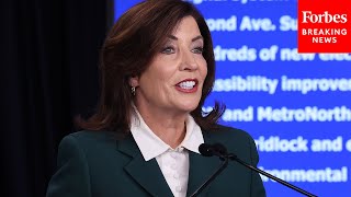 New York Gov. Kathy Hochul Pressed On 2026 Political Implications Of Unpopular Congestion Pricing