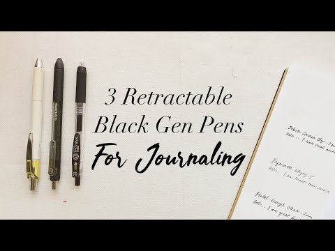 My Favourite Retractable Black Gel Pens For Journaling