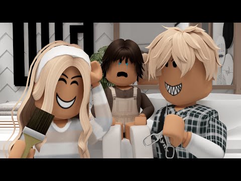 KIDS *CUT* TODDLERS HAIR WHILE HOME ALONE?! 😡 | Roblox Bloxburg Family Roleplay | *W/VOICE*