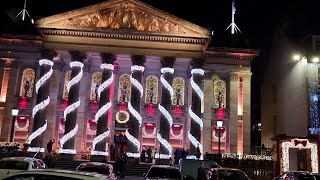 Christmas Night Market and Magical City Lights,Edinburgh, Scotland