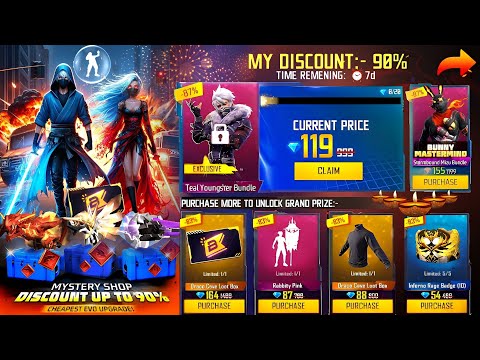 Mystery Shop Free fire , OCTOBER EVENT FREE FIRE 2024 🥳 | FREE FIRE NEW EVENT | FF NEW EVENT