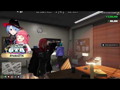 GTAのテレビで配信を流して声がハウリングしちゃうみこめっとwww#miComet #holoGTA