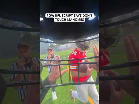 POV: NFL SCRIPT SAYS DON’T TACKLE MAHOMES.. #nfl #funny #shorts