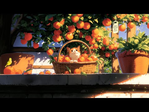 Apple Picking with My Cat 😽🍎 Chill Beats for a Better Mood - Lofi for Study/Work/Relax