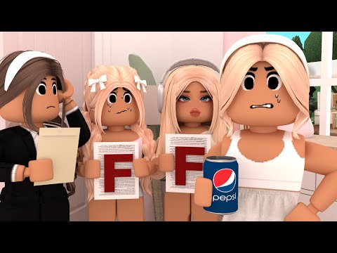 The girls got their REPORT CARDS!? *Failed every class, Sumer camp?* Bloxburg roleplay *WITH VOICES*