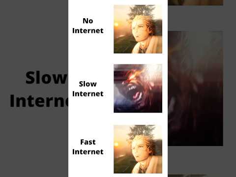 No internet vs slow internet vs fast internet