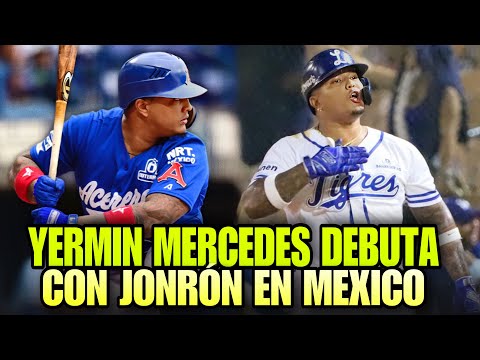 YERMIN MERCEDES DEBUTA CON ENORME HOME RUN EN MEXICO CON LOS ACEREROS DE MONCLOVA, EX MLB