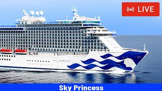 SHIPS TV - Sky Princess Cruise Ship Departing Port of Southampton (LIVE)