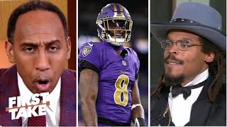 It's Lamar Jackson's scariest version! - Cam Newton DESTROY Stephen A. for disrespecting Ravens QB