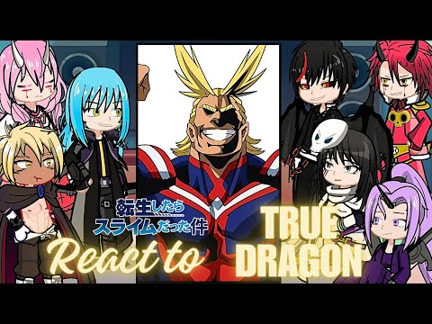 Rimuru Tempest react to Allmight as true dragon | MHA BNHA | Gacha life 2 | Deku