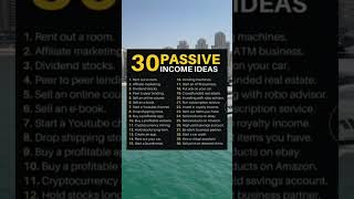 📌30 Passive Income Ideas! #millionaire #makemoney #money #billionaire #dropshipping #makemoneyidea