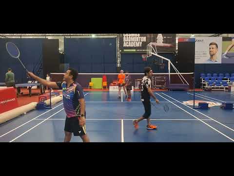 Best Double badminton Match🏸Peter/Rauf vs Saurabh/Ammad #best #pakistani #top #badmintonrules #viral