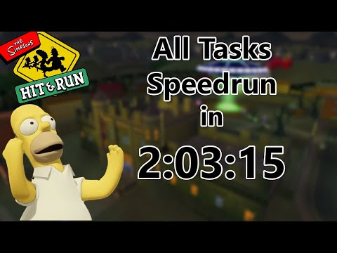 The Simpsons: Hit & Run All Tasks Speedrun in 2:03:15