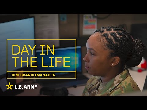 Day in the Life: HRC Branch Manager | U.S. Army