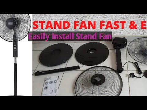 How To Install Stand/Table Fan In Home Easily ||How To Assemble Any Pedestal Stand Fan Fast