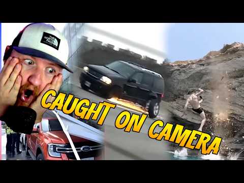 Reacting to 100 LUCKIEST PEOPLE Caught on Camera!