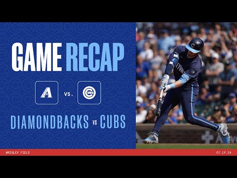 Cubs vs. Diamondbacks Game Highlights | 7/19/24