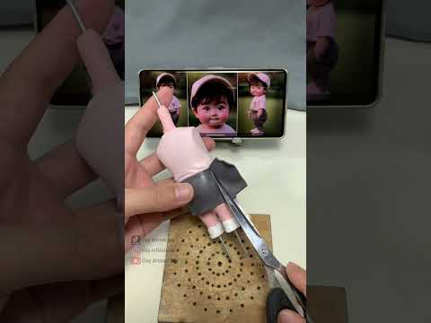 Transforming Clay into a Cute Boy | Fun and Easy Art