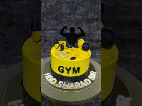 GYM LOVERS LOOK AT THIS GYM THEME CAKE😍|GYM THEME CAKE #viral #short  #fypシ #viralreels #trending