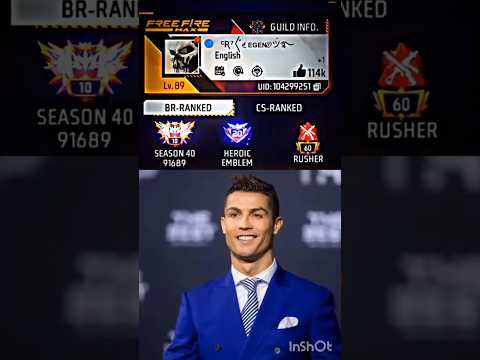 Ms dhoni free fire id #msdhoni​ #cr7​ #ronaldo​ #rohitsharma​ #totalgaming​ #tondegamer​