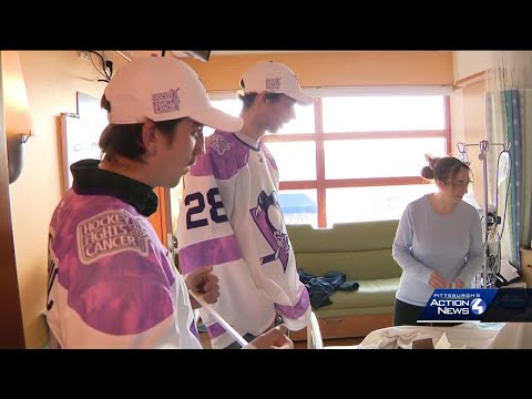 Pittsburgh Penguins trade in skates to spend day with patients at Children's Hospital