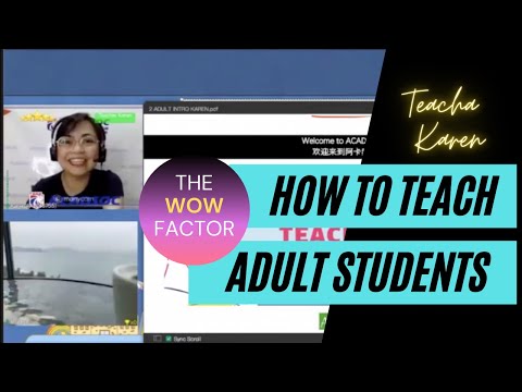 Acadsoc Sample Class | How to Teach ADULTS | With Commentary