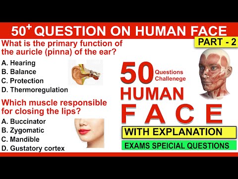 50 facial muscles question and answers part 2 | mcqs on muscles of the face | mcqs on anatomy