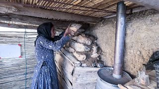 Resilient Mother Repair the Mountain Cabin Roof