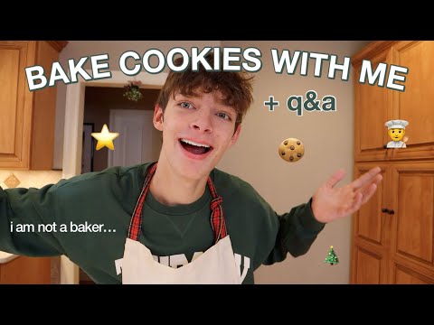 bake COOKIES with me | Q+A