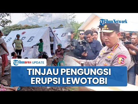 Kapolri Terbang ke NTT, Kunjungi Korban Erupsi Lewotobi dan Beri Bantuan Sembako ke Masyarakat