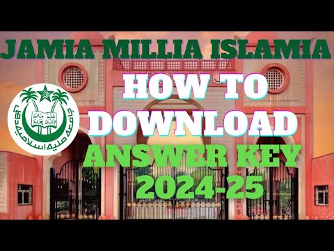 How to Download JMI UG/PG/School Answer Key