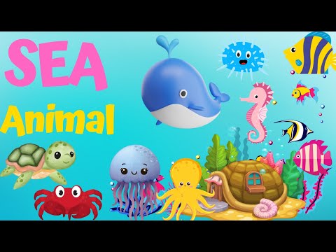 Sea Animals |  Learn English For Kids |Slippery fish| #funtales #earlylearning