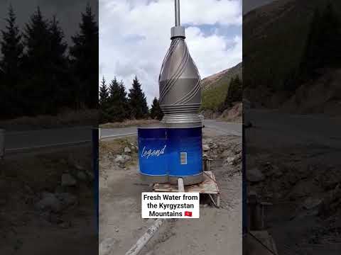 Fresh Water from the Ala-Archa Mountains of Kyrgyzstan KG #shorts #kyrgyzstan #bishkek