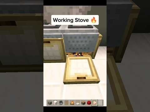 Working Stove in Minecraft | #shorts #minecraft