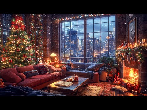 Cozy winter bedroom space on Christmas Day 2025 with soothing Jazz music to relax and sleep well❄🎄