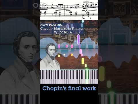 RIP Frederic Chopin (died Oct. 17, 1849) - Mazurka in F minor #shorts #chopin #classicalpiano #piano