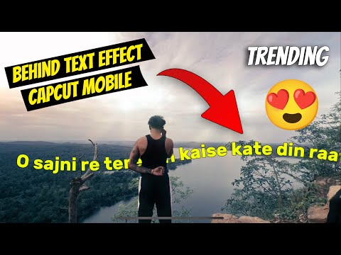 Behind Text Trending Reels Editing Capcut | Pranav PG