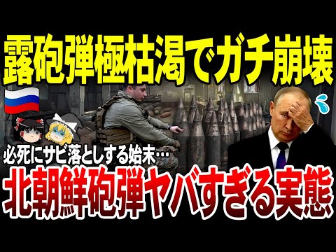 【ゆっくり解説】60％が北朝鮮製砲弾を使用！？ロシア軍の弾薬枯渇がヤバすぎる…！