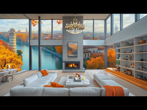 Calm Urban Apartment Setting for Morning Peace 🌤️ Smooth Piano Jazz Music for Work, Study, Unwind